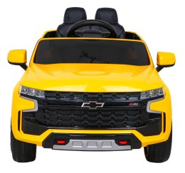 Chevrolet Tahoe Elektryczne Autko dla dzieci Żółty + Pilot + EVA + Radio MP3 + LED