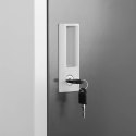 Szafa skrytka socjalna ubraniowa metalowa z zamkami na klucz 3-drzwiowa