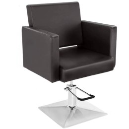 Fotel fryzjerski barberski kosmetyczny z podnóżkiem Physa BEDFORD - brązowy
