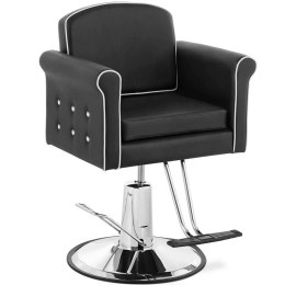 Fotel fryzjerski barberski kosmetyczny z podnóżkiem Physa TRING - czarny