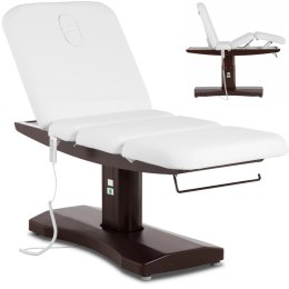 Łóżko stół leżanka kosmetyczna do masażu elektryczna 200 kg MONZA - biała