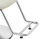 Fotel fryzjerski barberski kosmetyczny z podnóżkiem Physa VENTNOR - czarno szary